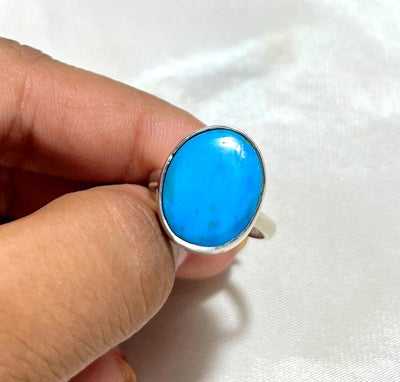 925 Silver Ring Firoza Gemstone Ring