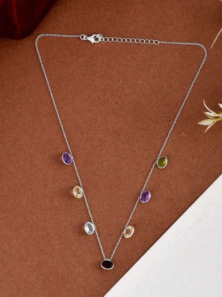 Amethyst Peridot Necklace