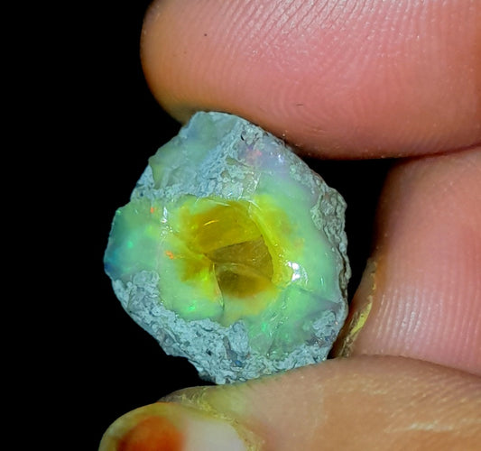 Natural Black Opal Rough Gemstone Raw Opal