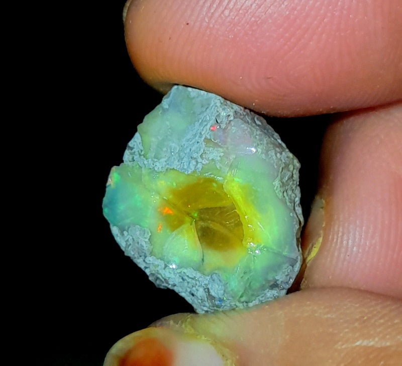 Natural Black Opal Rough Gemstone Raw Opal
