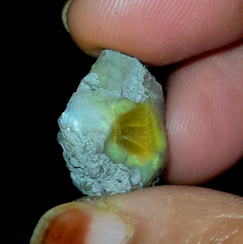 Natural Black Opal Rough Gemstone Raw Opal