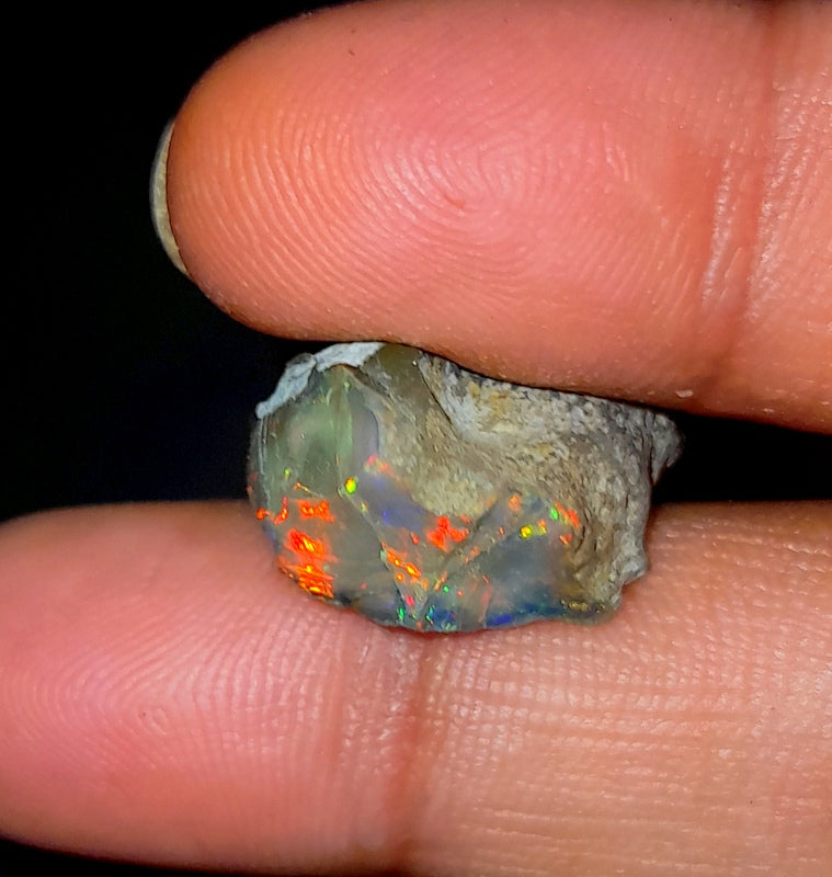 100% Natural Black Opal Rough Gemstone Raw Opal