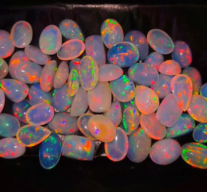 100% Natural Ethiopian Fire Opal Gemstone Lot