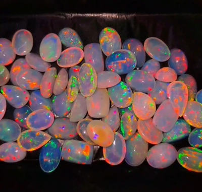 100% Natural Ethiopian Fire Opal Gemstone Lot