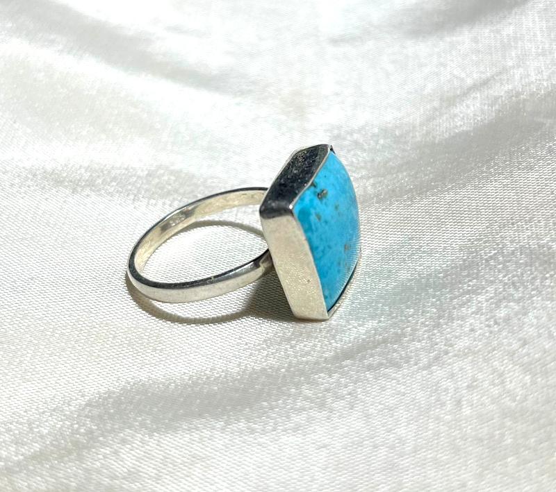 925 Silver Ring Firoza Gemstone Ring