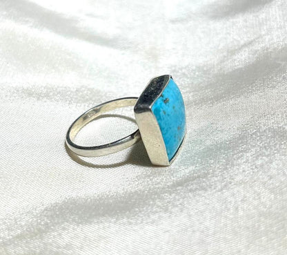 925 Silver Ring Firoza Gemstone Ring