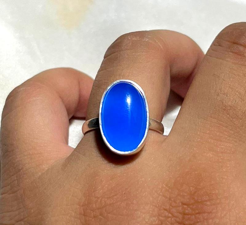 925 Silver Ring Akik Gemstone