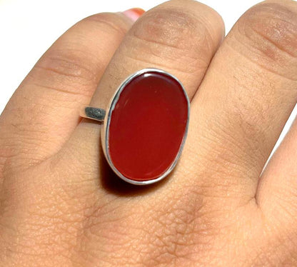 925 Silver Ring Akik Gemstone