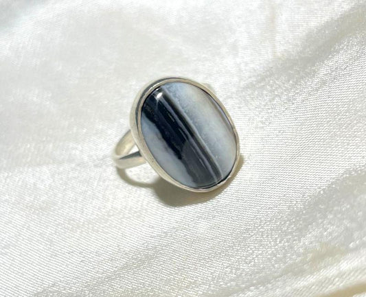 925 Silver Ring Sulemani Akik Gemstone Ring