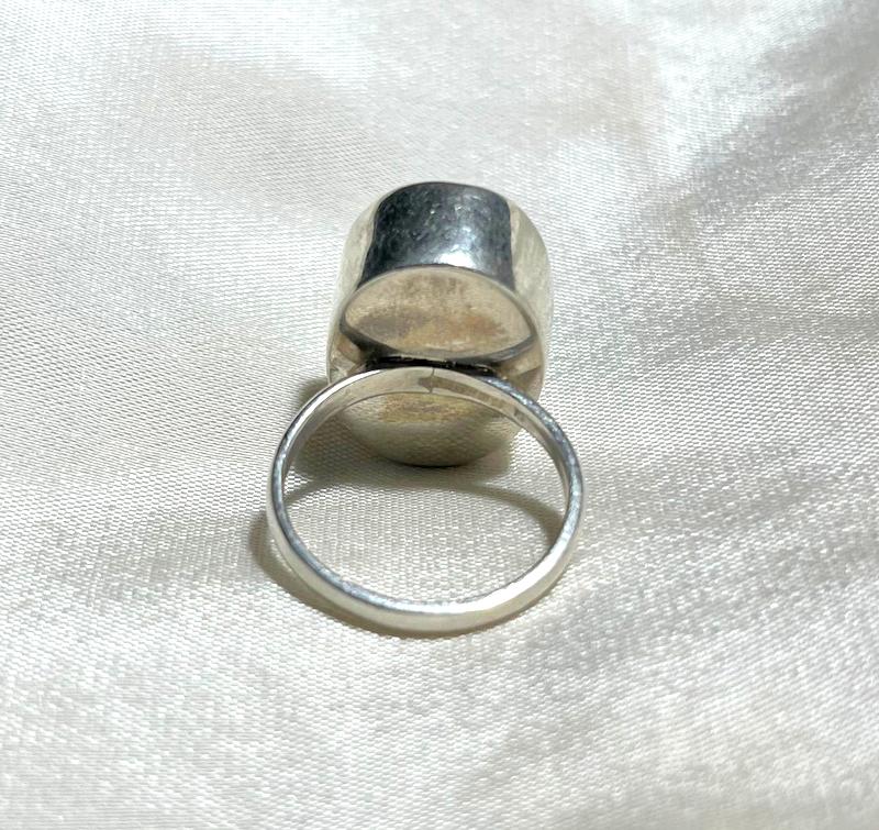 925 Silver Ring Sulemani Akik Gemstone Ring