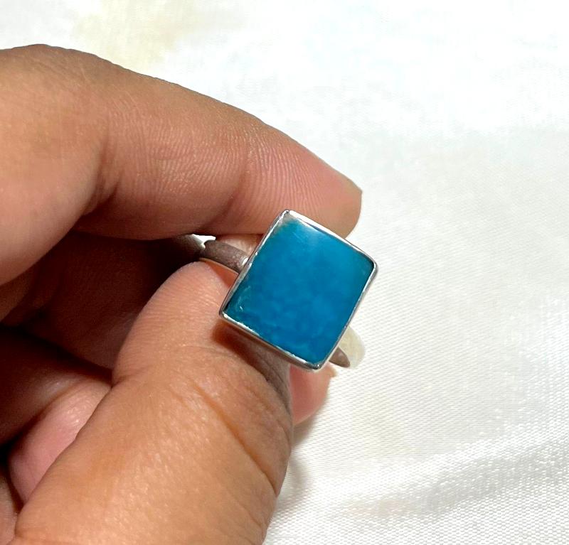 925 Silver Ring Firoza Gemstone Ring