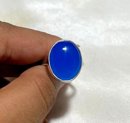 925 Silver Ring Akik Gemstone