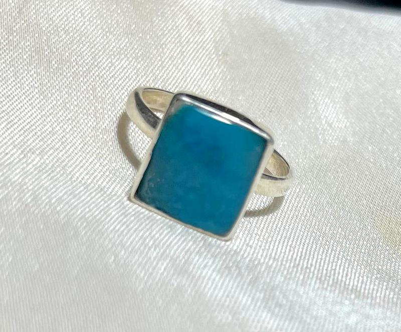 925 Silver Ring Firoza Gemstone Ring