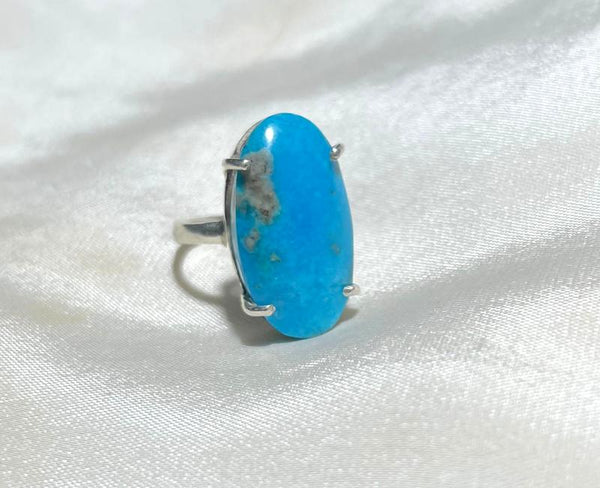 925 Silver Ring Firoza Gemstone Ring