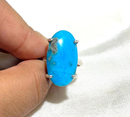 925 Silver Ring Firoza Gemstone Ring