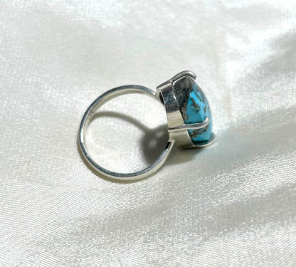 925 Silver Ring Firoza Gemstone Ring