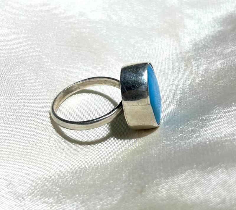 925 Silver Ring Firoza Gemstone Ring