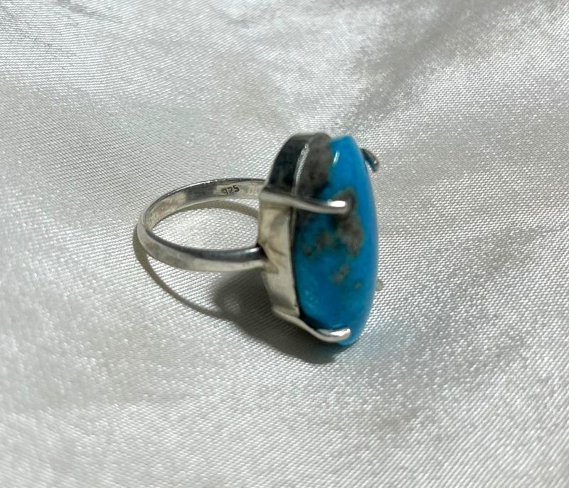 925 Silver Ring Firoza Gemstone Ring