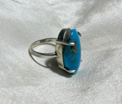 925 Silver Ring Firoza Gemstone Ring