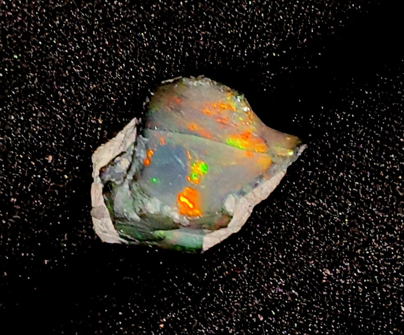 100% Natural Black Opal Rough Gemstone