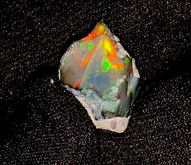 100% Natural Black Opal Rough Gemstone