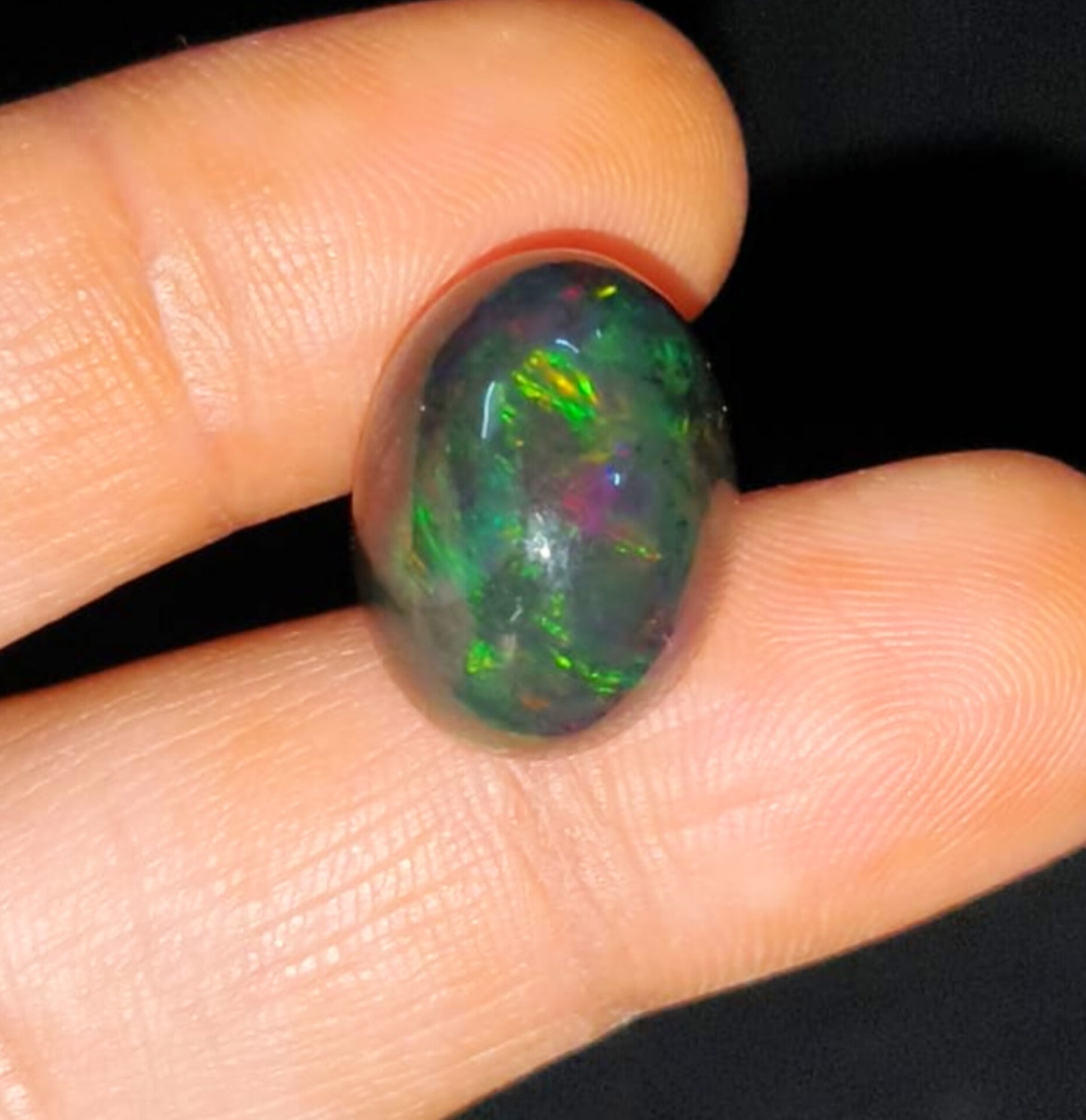 100%Natural Black Opal Gemstone