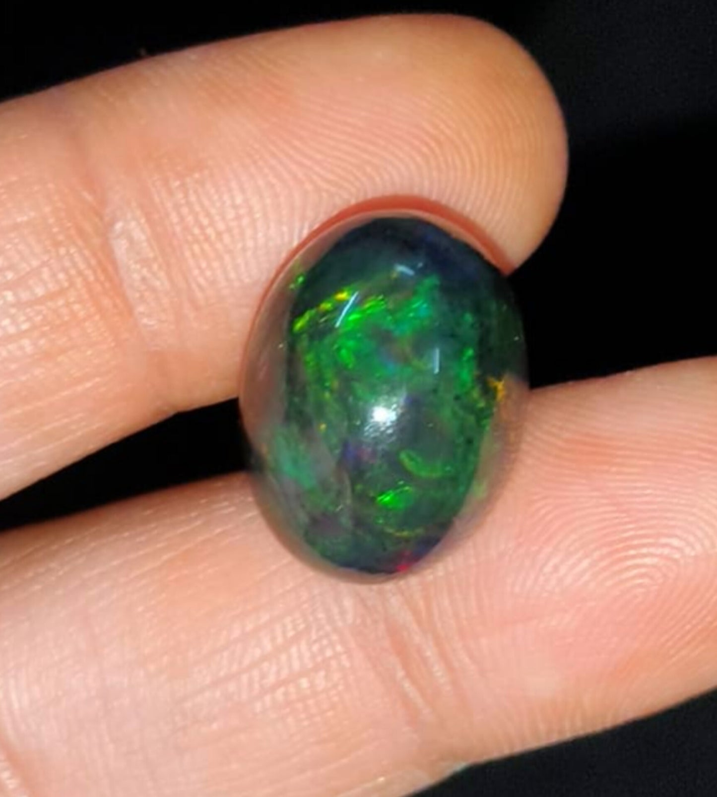 100%Natural Black Opal Gemstone