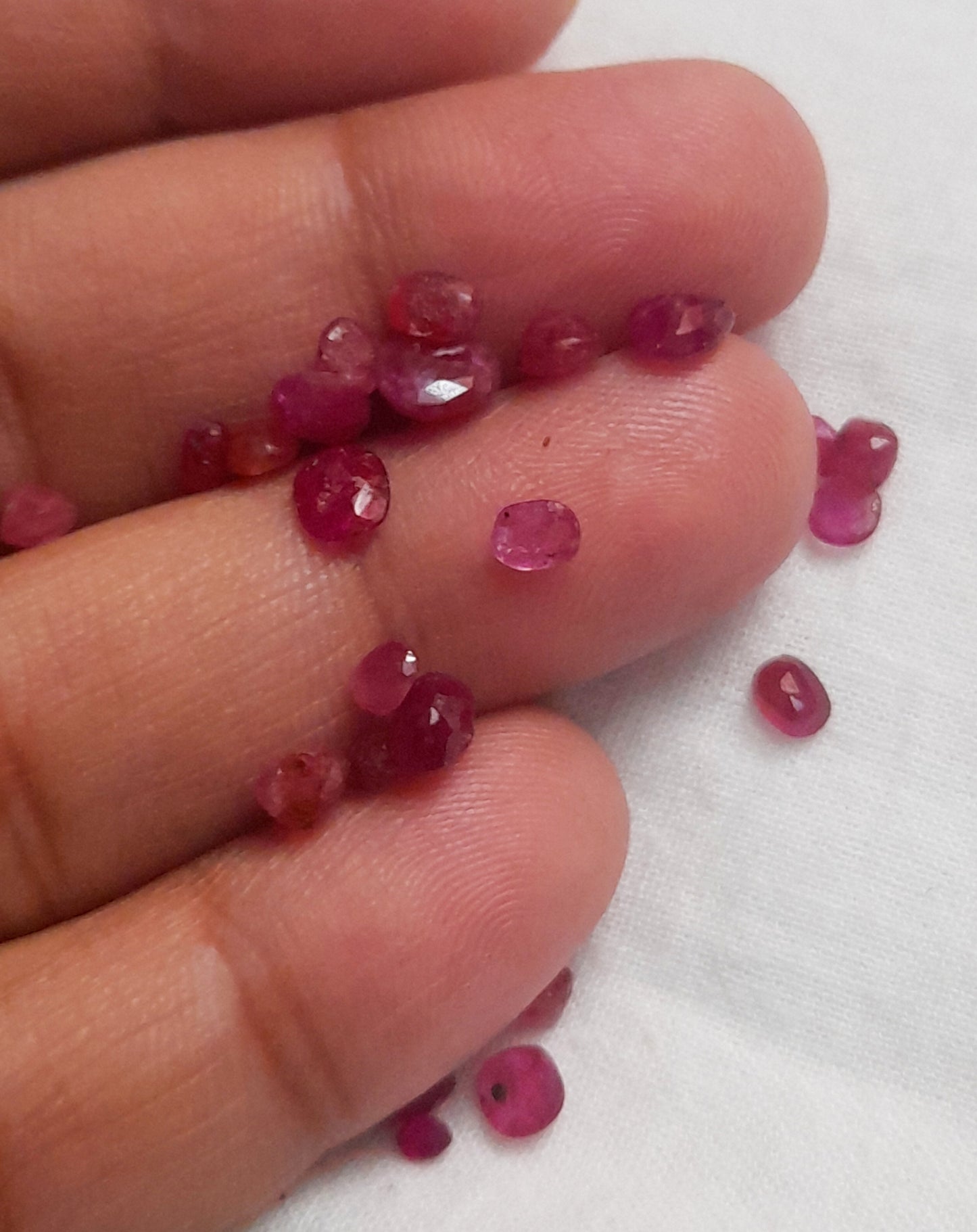 100% Natural Ruby Tiny Gemstones