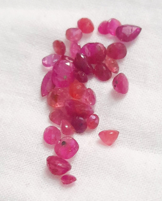 100% Natural Ruby Tiny Gemstones