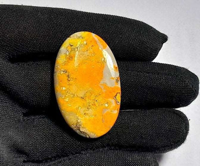 Natural Bumble Bee Jasper Gemstone Bumble Bee Cabochon Jasper Pendent Loose Gemstone 31.10 Carat 36X22X5 mm