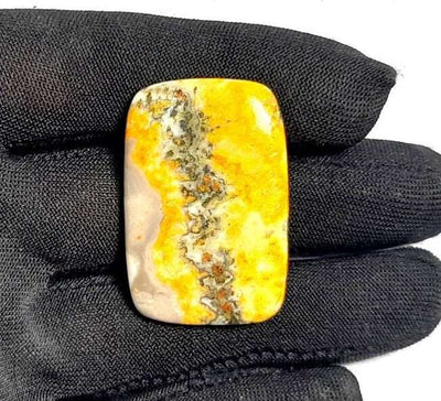 Natural Bumble Bee Jasper Gemstone Bumble Bee Cabochon Jasper Pendent Loose Gemstone 31.35 Carat 34X22X4 mm