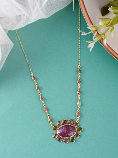 Ruby Tourmaline Necklace