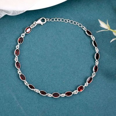 Natural Garnet Bracelet