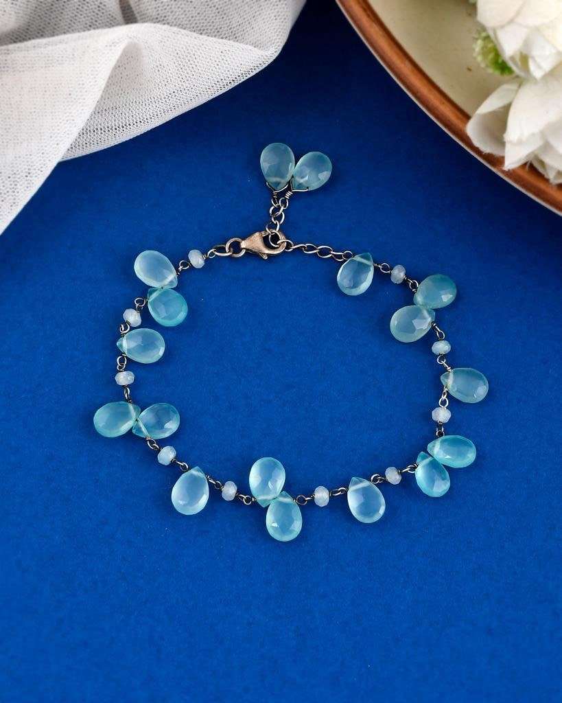 Natural Blue Topaz Bracelet