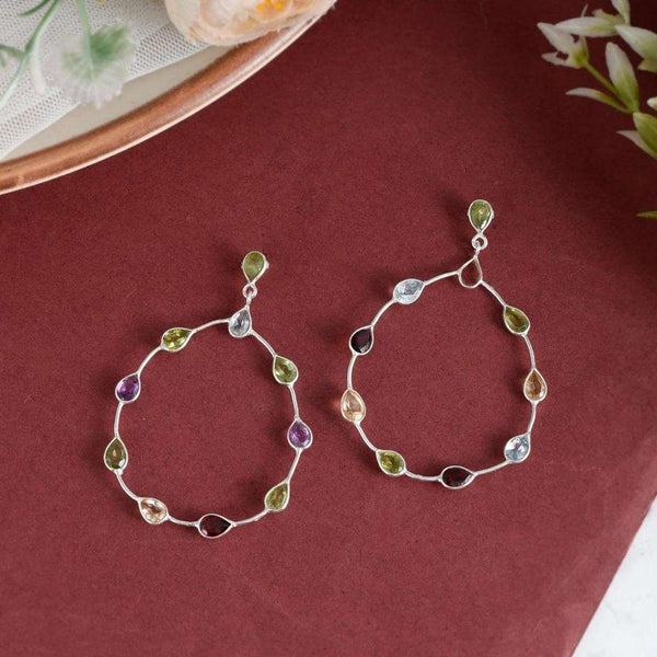 Peridot Zircon Earrings