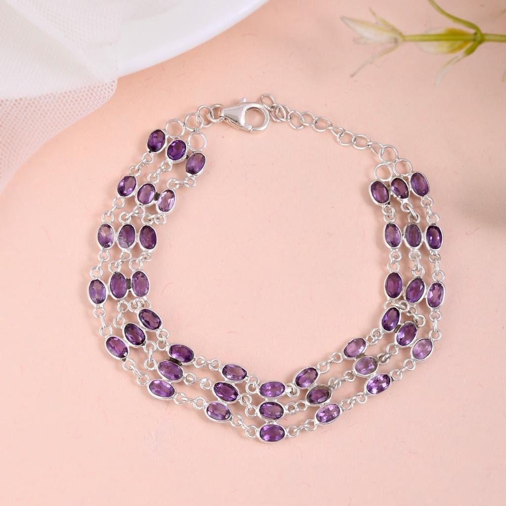 Natural Amethyst Bracelet