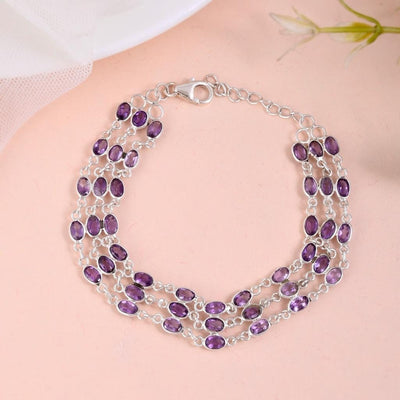 Natural Amethyst Bracelet