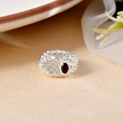 Natural Garnet Ring