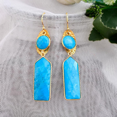 Natural Turquoise Earrings