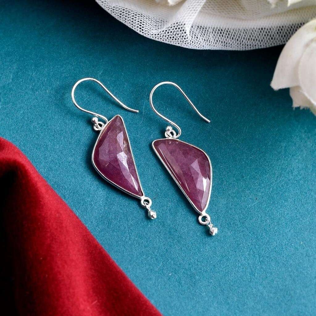 Natural Ruby Earrings