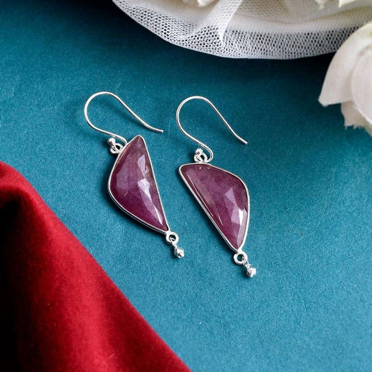 Natural Ruby Earrings