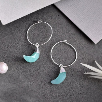 Natural Chalcedony Earrings
