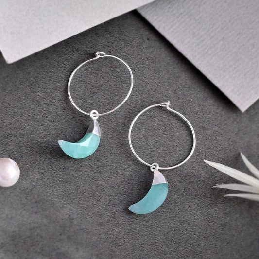 Natural Chalcedony Earrings