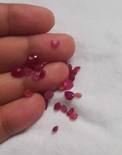 100% Natural Ruby Tiny Gemstones