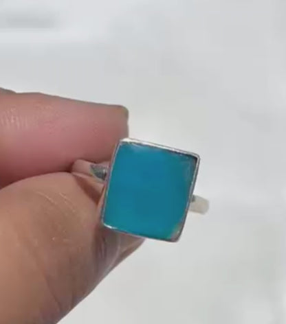 925 Silver Ring Firoza Gemstone Ring