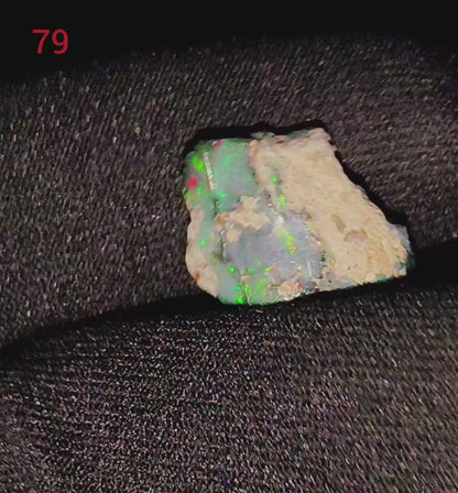 100% Natural Black Opal Rough Gemstone