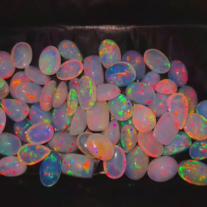 100% Natural Ethiopian Fire Opal Gemstone Lot