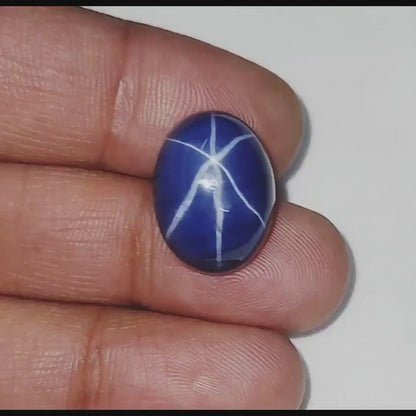 Blue Star Sapphire 13 Ct Gemstone