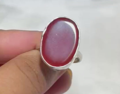 925 Silver Ring Akik Gemstone
