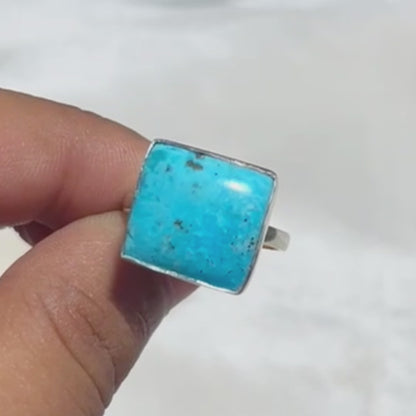 925 Silver Ring Firoza Gemstone Ring